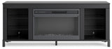 Cayberry 60" TV Stand with Electric Fireplace