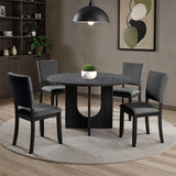 Oberto 5 Pc Round Dining Table Set