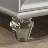 Maddie Bed White & Silver