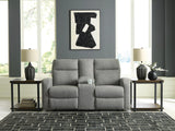 Gauntlet Reclining Loveseat with Console