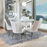 Izzy 5 Pc Dining Table Set (Black Chairs)