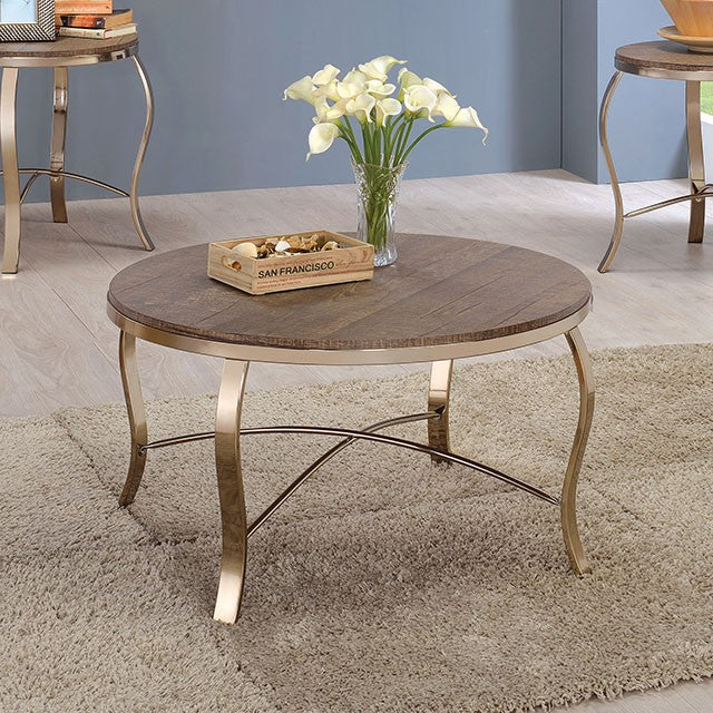 Wicklow 3 Pc. Table Set, Champagne