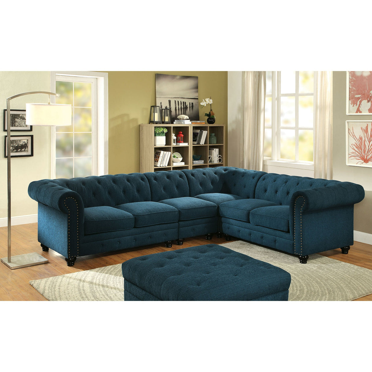 Stanford Armless Chair Teal