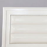 Golva E.King & Queen Bed White & Silver