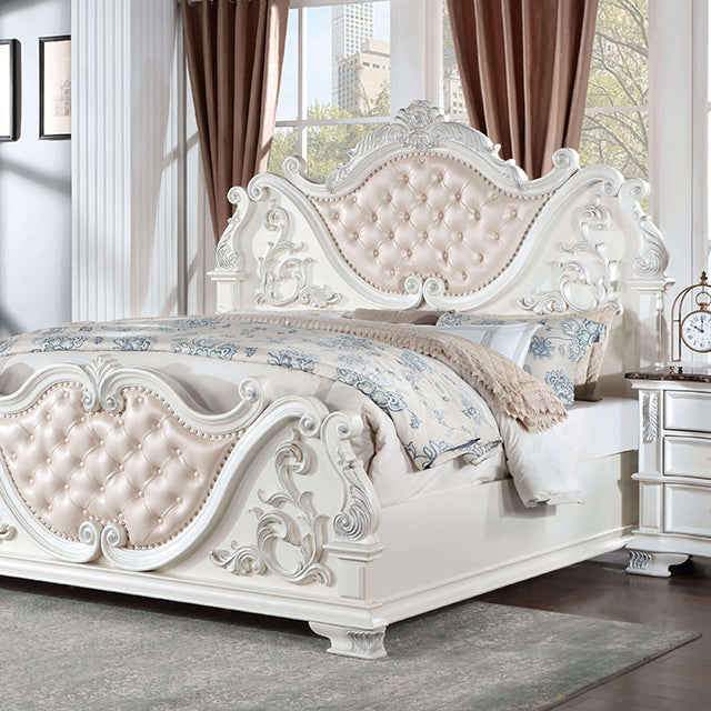 Esparanza Bed Cherry & White