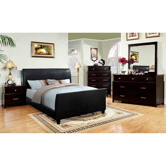 Maynard Bed Espresso & White