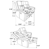 Raelynn Reclining Loveseat
