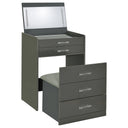 Danbury Makeup Vanity Table with LED Mirror and Stool
