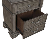 Pamphilos 4 & 5 Piece Queen Bedroom Set Gray & White