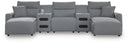 Modmax II Power Reclining Sectional with Chaise and Audio Consoles