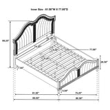 Evangeline Panel Bed with LED Lighting