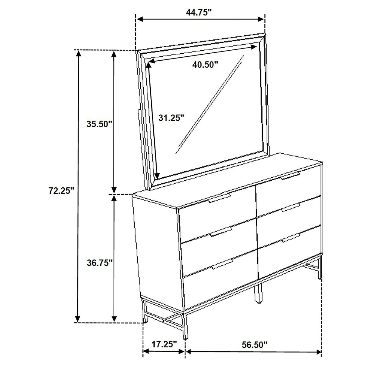Sonora Dresser with Mirror