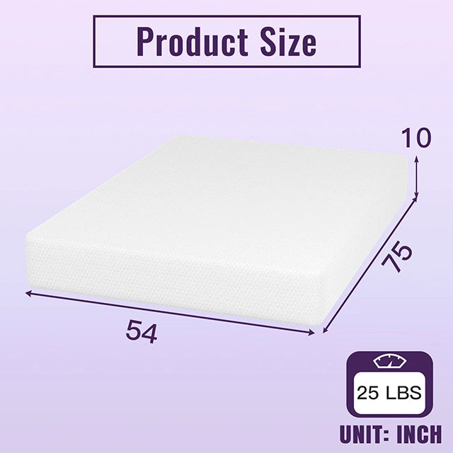 Nasturtium 10" Bamboo Charcoal Infused Memory Foam