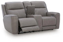 5Z-Comfort Power Reclining Loveseat with Console