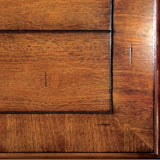 MAYVILLE Black/Antique Oak Dining Table w/ 1x18 Leaf