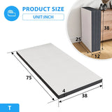 Hollyhock 4" Tri-Fold Memory Foam Topper