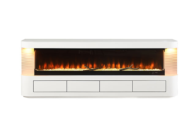 Luken 71" TV Stand w/ Electric Fire Place