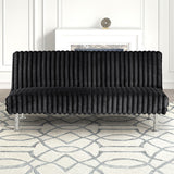 Hinwil Futon Sofa Bed Pink, Beige Grey, & Black