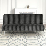 Hinwil Futon Sofa Bed Pink, Beige Grey, & Black