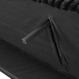 Villeneuve Futon Sofa Bed Black, Pink, & Grey