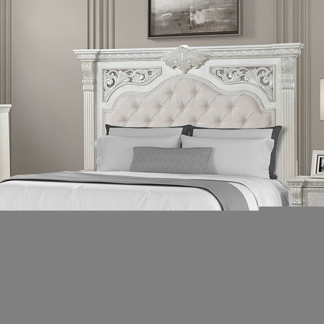Promenade E.King & Queen Bed Brown & White