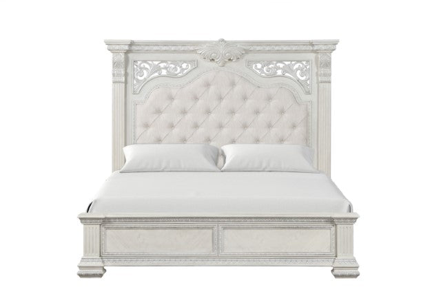 Promenade E.King & Queen Bed Brown & White
