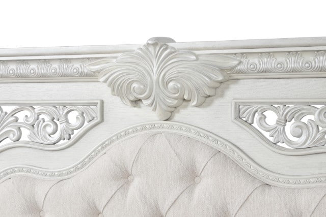 Promenade E.King & Queen Bed Brown & White