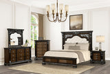 Promenade Bed Dark Brown & White