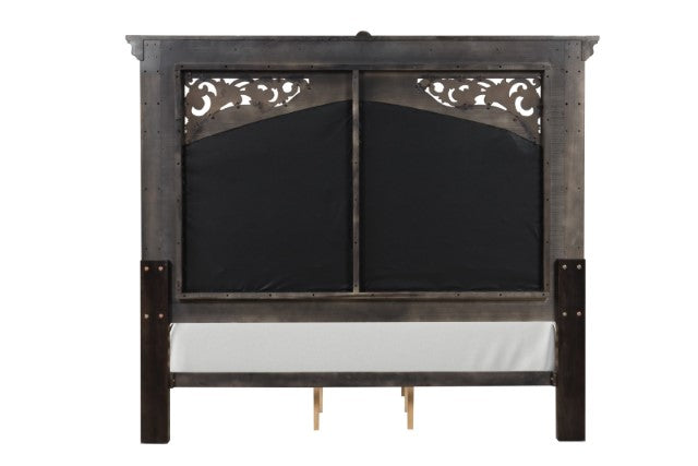 Promenade E.King & Queen Bed Brown & White