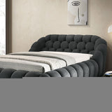 Newquay E.King & Queen Bed White, Grey, & Black