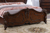 Roselli E.King & Queen Bed White & Chrome
