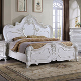 Roselli Bed Chrome & White