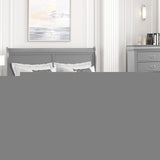 Louis Philippe Full, Twin, Full, & King Bed Black, Grey, Brown & White