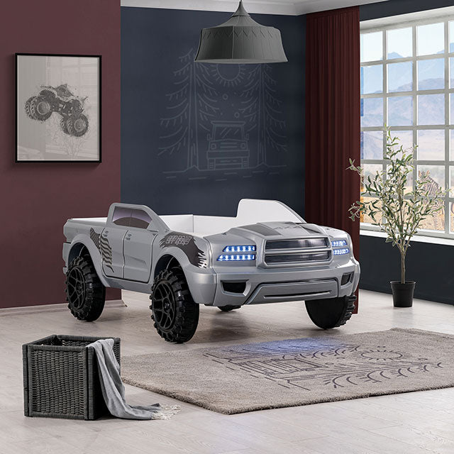 Roverton Bed Red & Grey