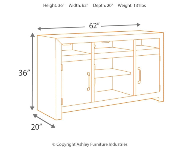 Sommerford LG TV Stand w/Fireplace Option