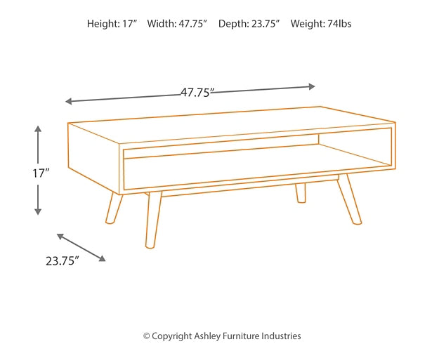 Kisper Rectangular Cocktail Table