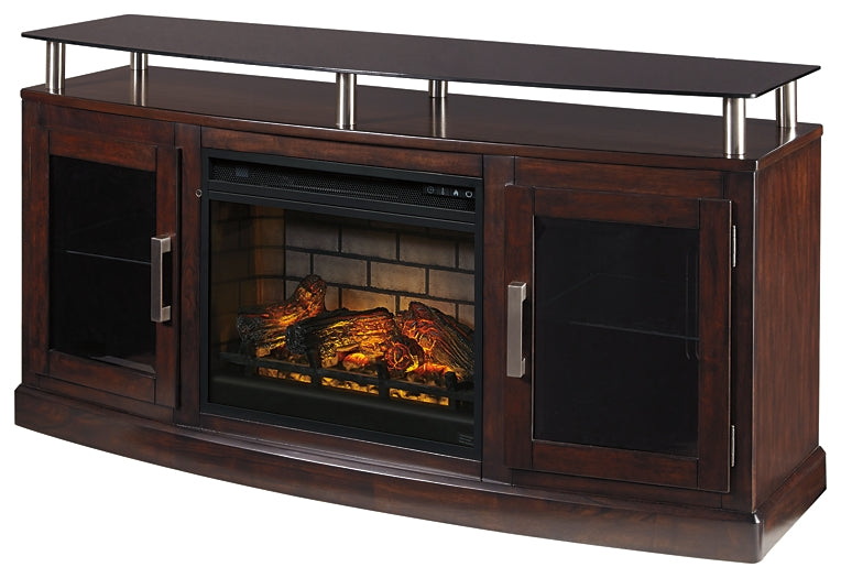 Chanceen 60" TV Stand with Electric Fireplace