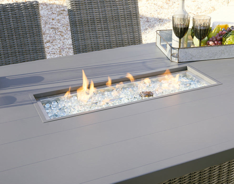 Palazzo RECT Bar Table w/Fire Pit