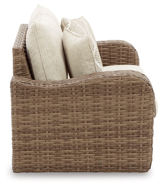 Sandy Bloom Loveseat w/Cushion