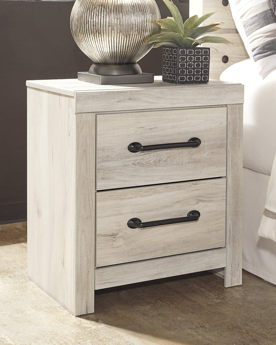 Cambeck  Panel Headboard With Mirrored Dresser, Chest And 2 Nightstands