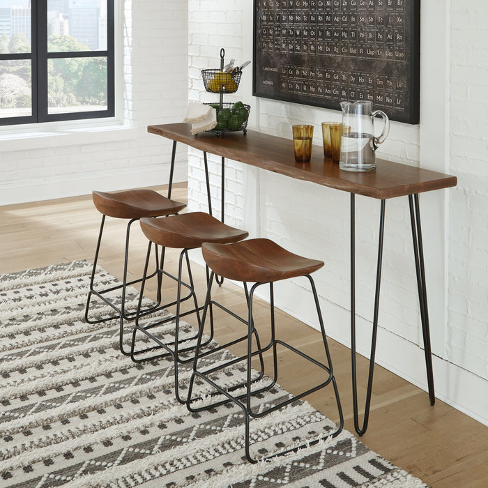 Wilinruck Counter Height Dining Table and 3 Barstools