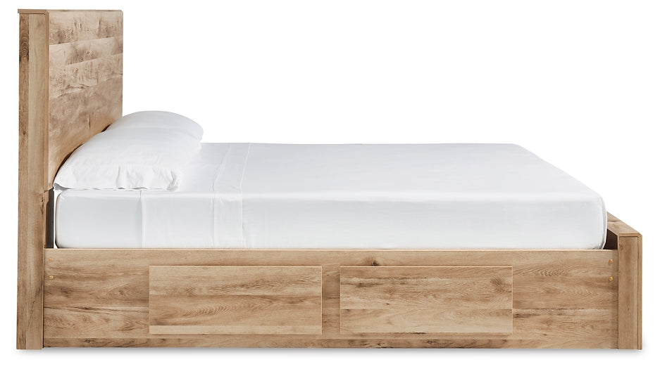 Hyanna  Panel Storage Bed With 2 Under Bed Storage Drawers