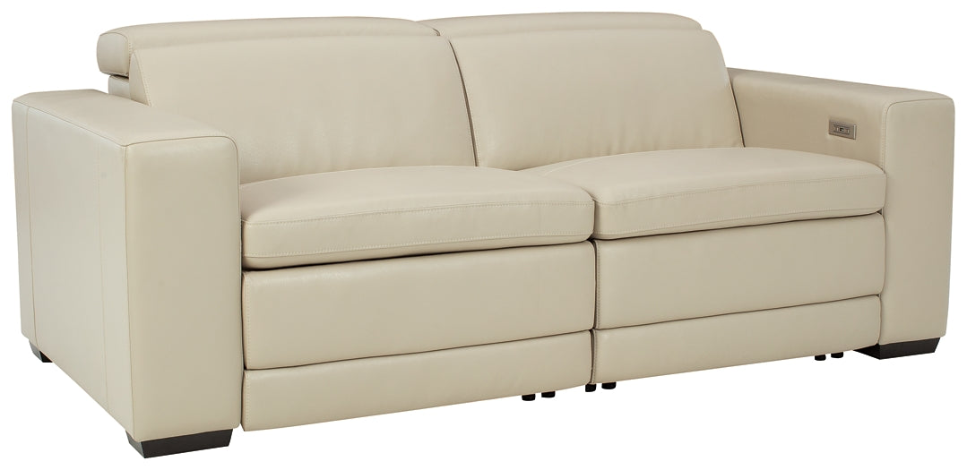 Texline 3-Piece Power Reclining Sectional Loveseat