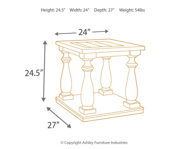 Mallacar Coffee Table with 2 End Tables