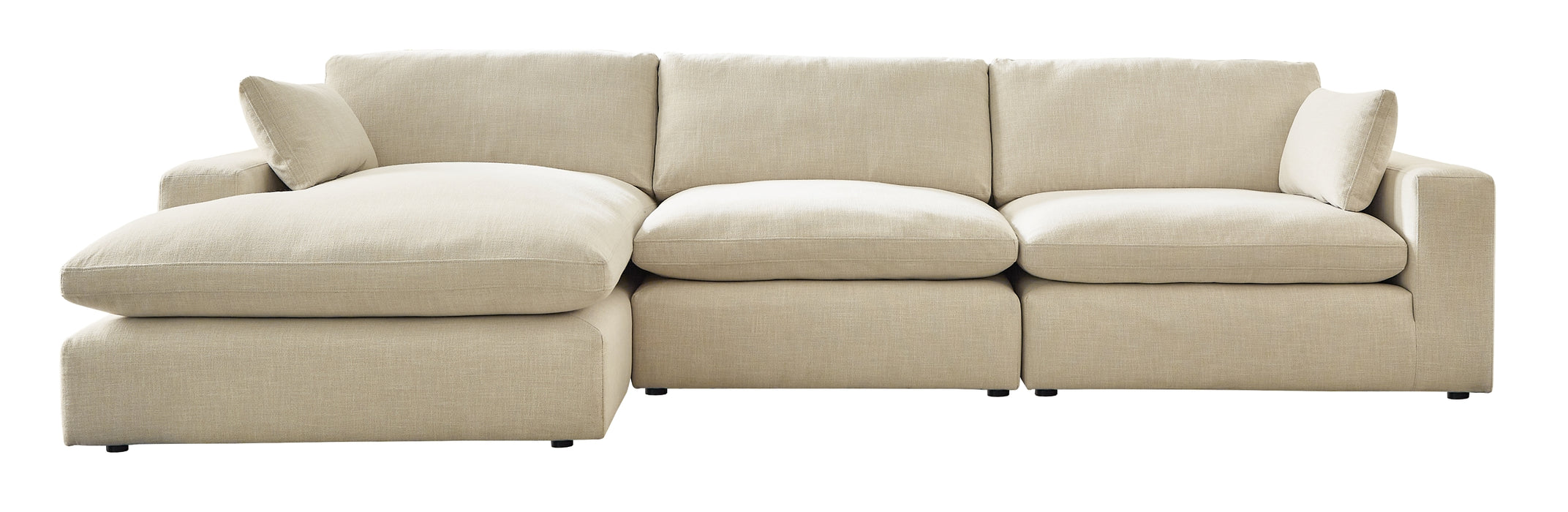 Elyza 3-Piece Sectional with Ottoman