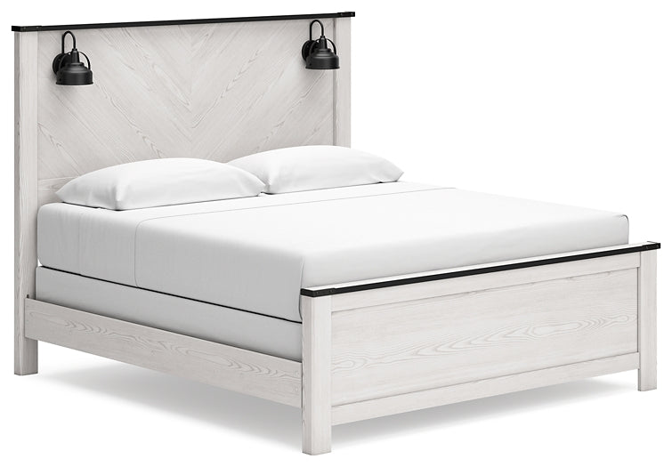 Schoenberg King Panel Bed with Dresser