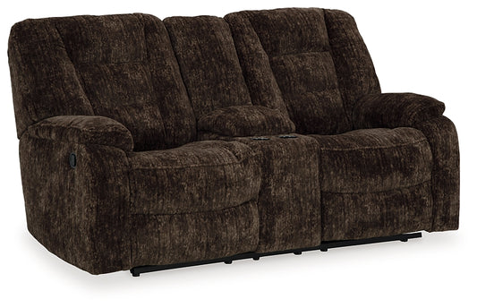 Soundwave Reclining Loveseat w/Console