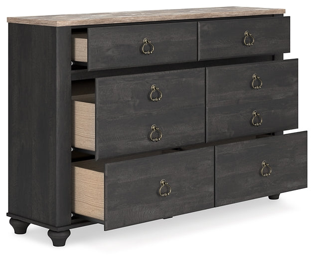 Nanforth Six Drawer Dresser