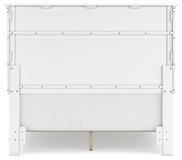 Fortman Full Panel Bed with Mirrored Dresser