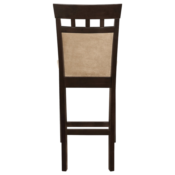 Gabriel Closed Back Counter Chair Cappuccino (Set of 2)